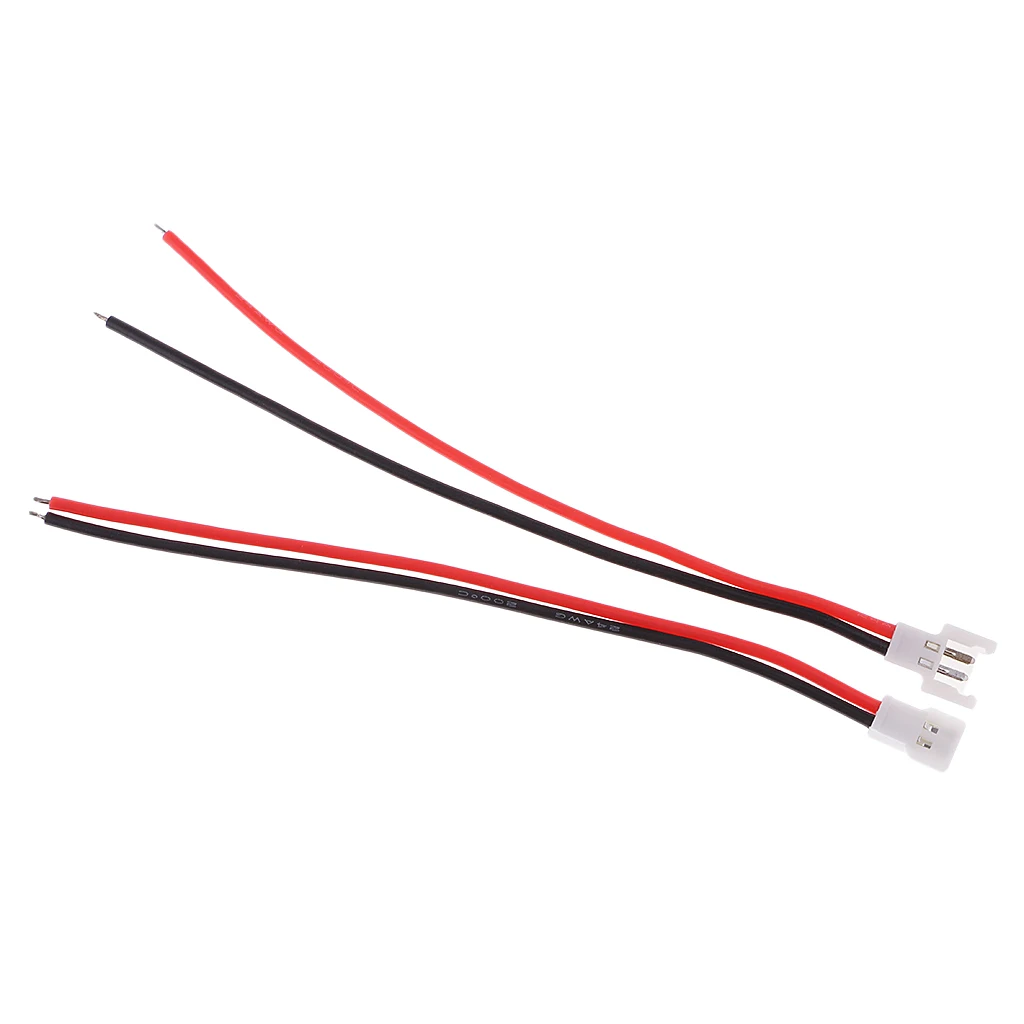 10x 1S 3.7V 2-Pin Battery Charging Adapter Cable For RC Model Vehicle Parts