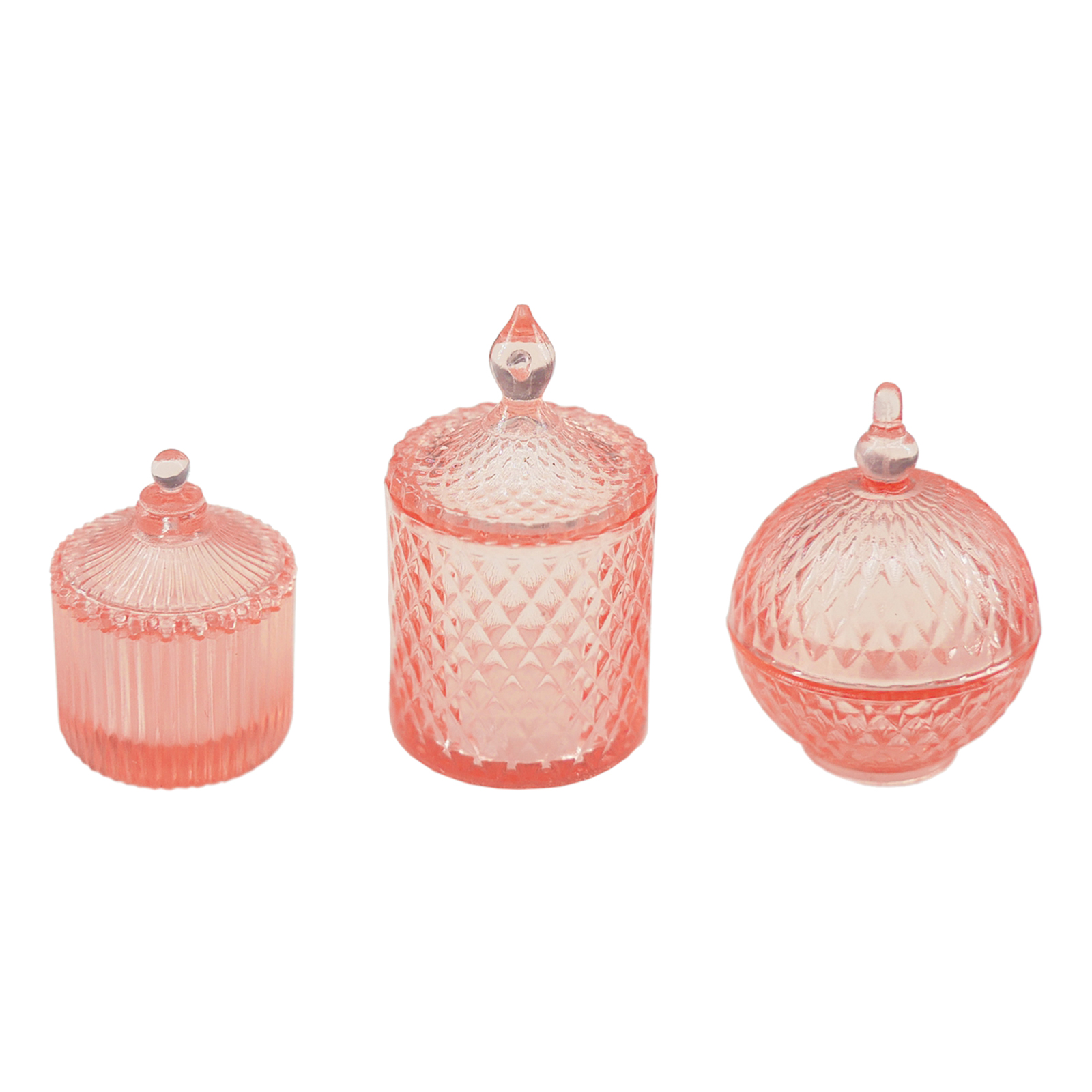 Miniature Candy Jars Mini Set Dollhouse 1:6 Doll House Decor Accessories