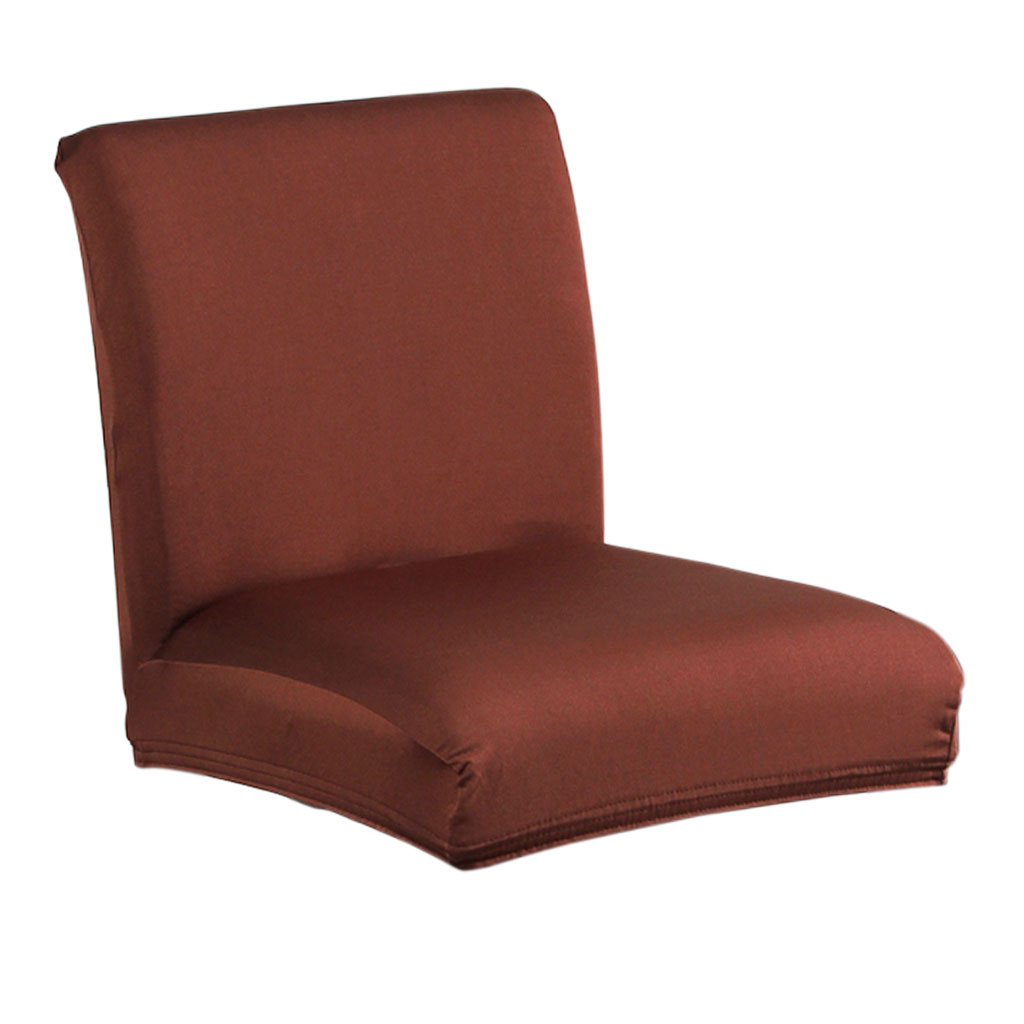 Stretch Short Chair Seat Cover Bar Height Stool Slipcovers for Wedding Party
