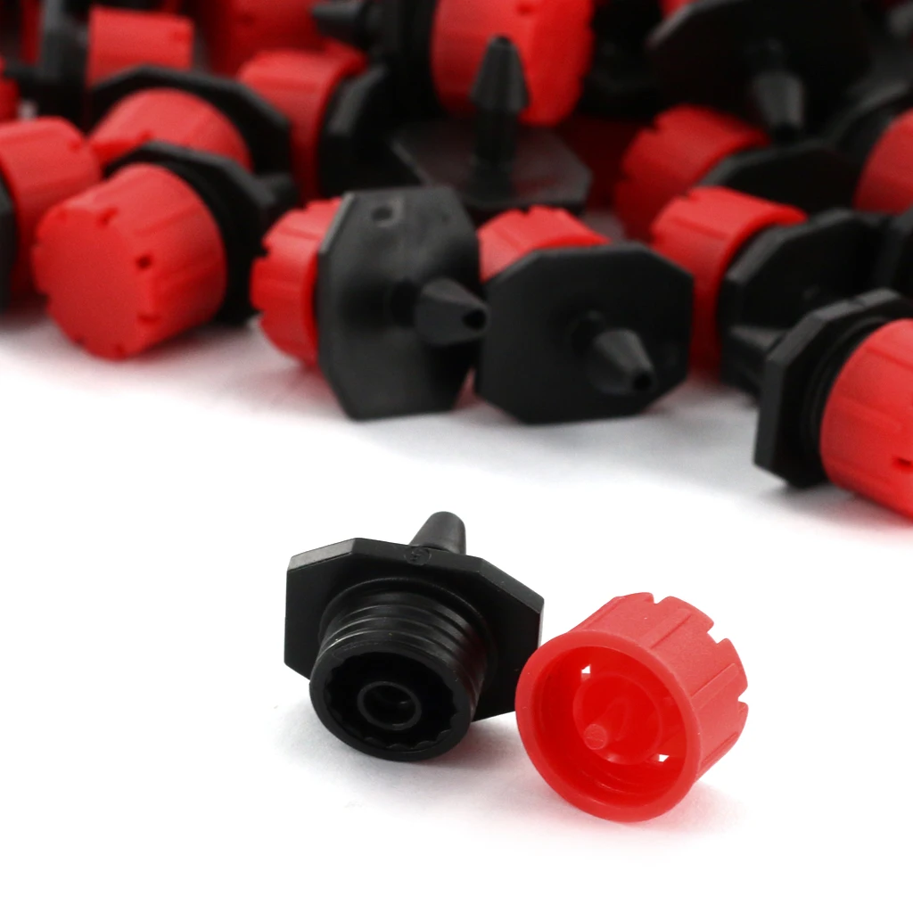 100pcs Adjustable Micro Irrigation Drippers Sprinklers Emitter Drip System