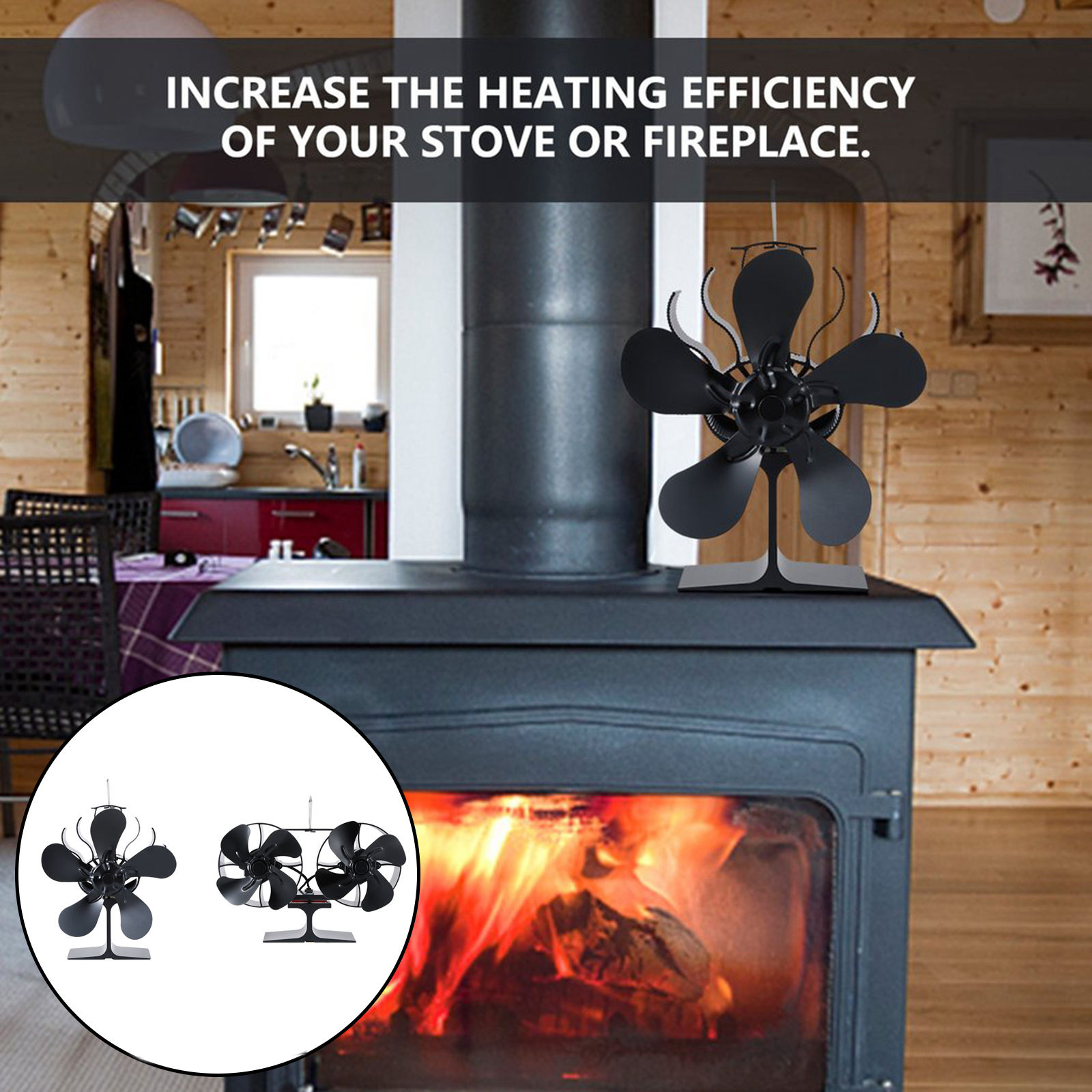 Heat Powered Stove Fan Fast Start 