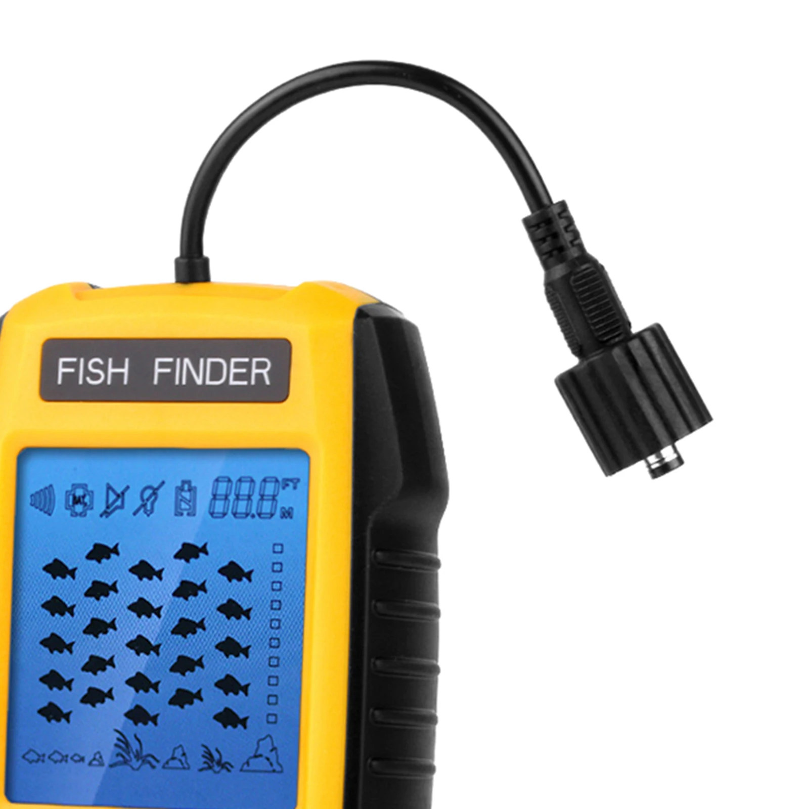  Handheld Fish Finder Portable Fishfinder Fish Depth Finder with Sonar Underwater Fishfinder Flasher Fish Tracker 