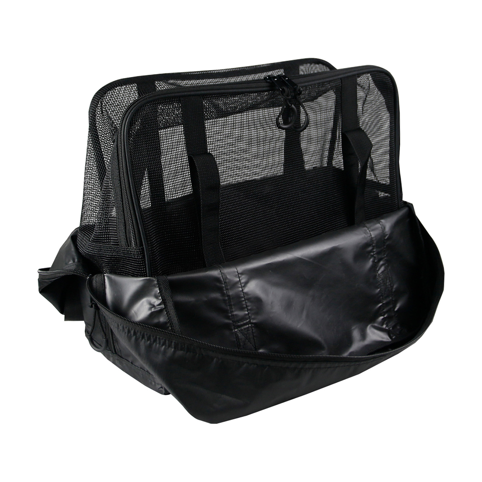 Portable 2 Mesh Layer Drying Totes Bag Dry Net with Zippers Outdoors Fishing Camping Picnic Foods Cookware Storage Dries Net