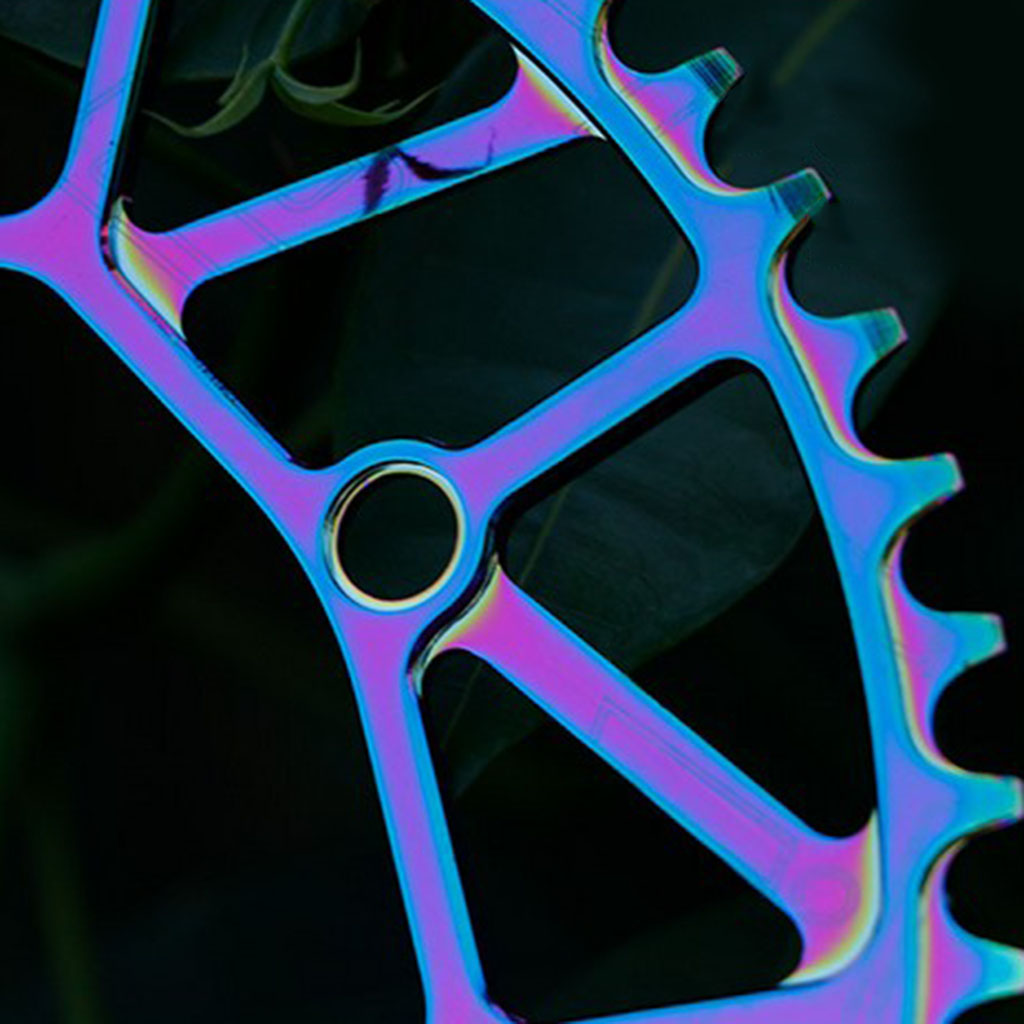 130BCD Folding Bike Chainring Narrow Wide Anti-Drop Chain Ring Silver 52T