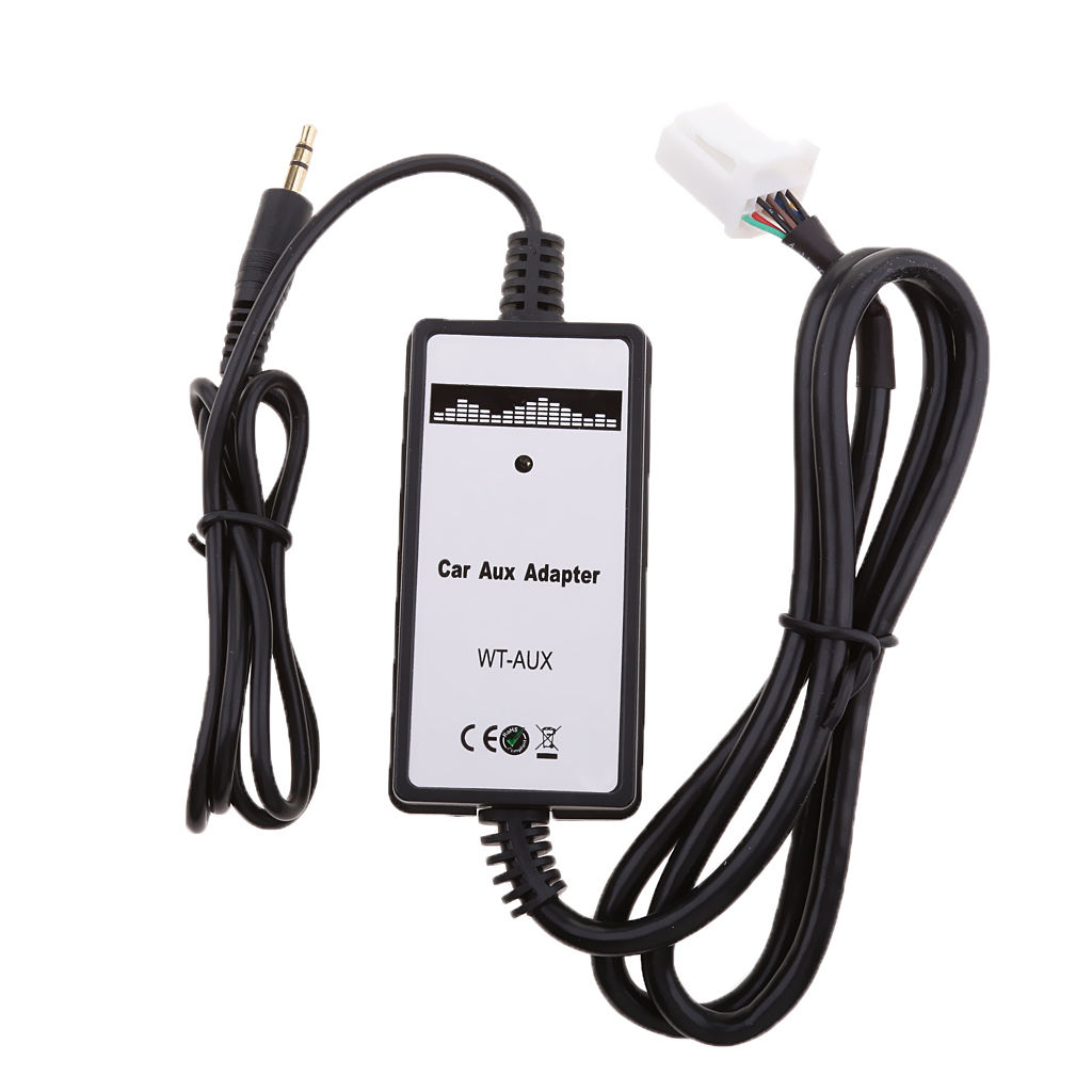 dolity  Car CD Charger MP3 Player Radio Interface AUX in 6Pin+6Pin Adapter For Toyota 4Runner Camry Celica Corolla