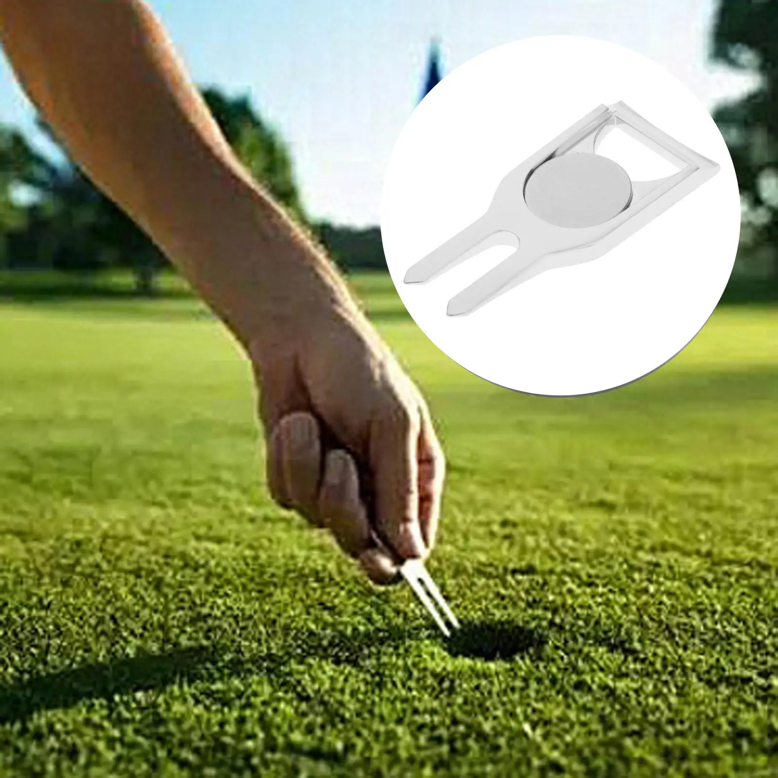 Golf Divot Repair Tools Golf Ball Markers Sets Multifunction Bottle Opener