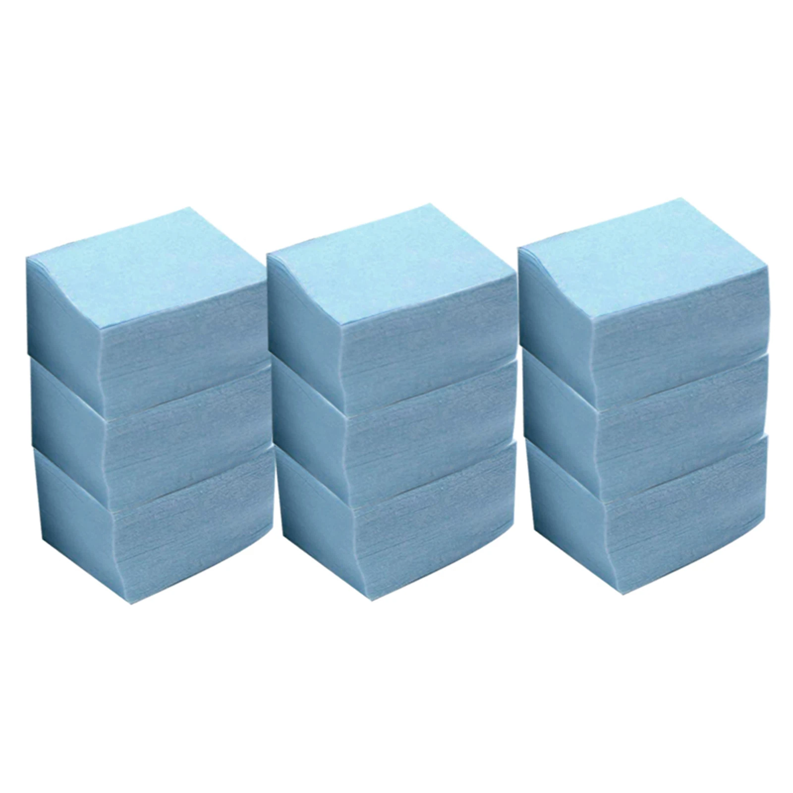 600pcs Blue Acrylic Nail Polish Remover Pads Paper Towels Lint Free Lint-free