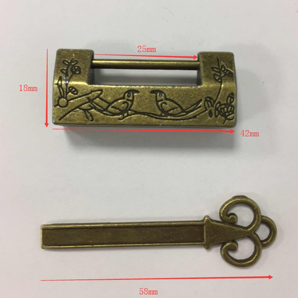 Long key Latch Padlock Kitchen Cabinet Cupboard Luggage Case,  Snacks Box Shackle Lock  Latch Bolt