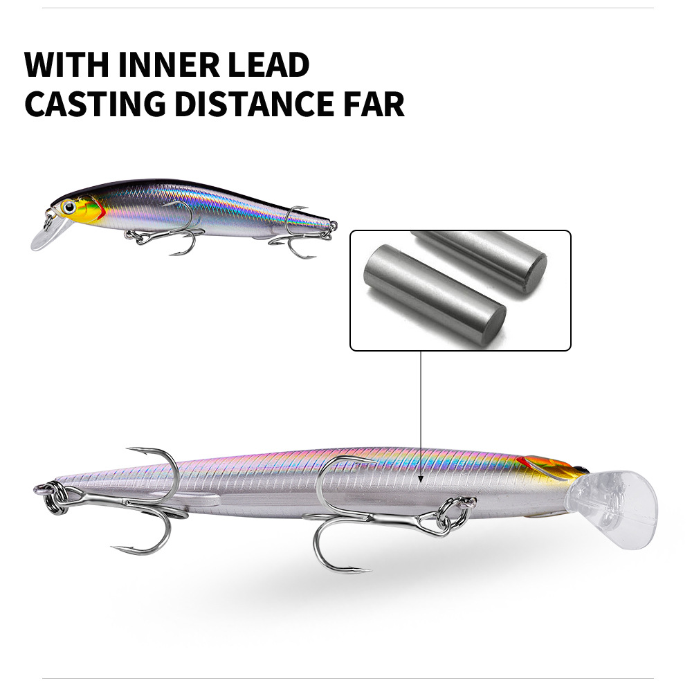 1 PCS 5-14,5g/6-11cm Angeln Lockt Minnow Wobbler Sinking Bass Trolling Künstliche Harten köder Crankbait Karpfen Pesca Angeln Tackle – Detail 5