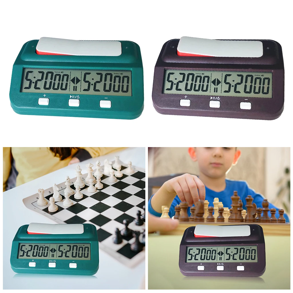 Portable Digital Board Game Chess Clock Timer Watch Count Up Down with Alarm