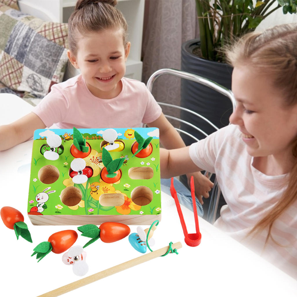 Montessori Toys Clip Bee Game, Mini Early Learning Fine Motor, Color Puzzle