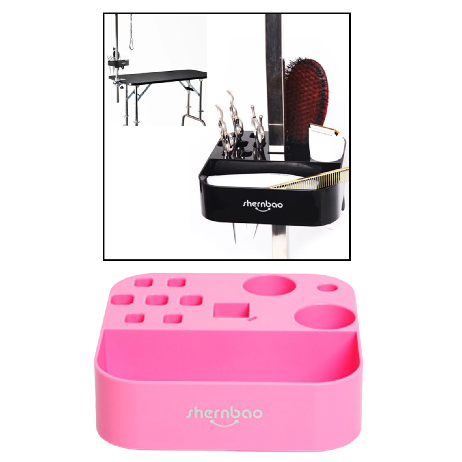 Grooming Storage Box On the bracket Groomer Tool Pet Hairdressing Scissors Clips Brushes Organizer for Pet Shop Grooming Table