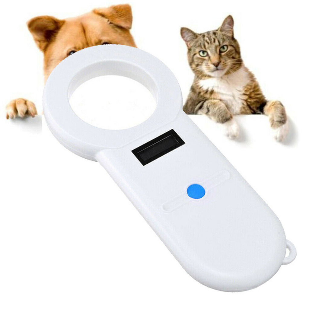 Pet Microchip Scanner, Handheld Animal Chip Reader with OLED Display, Portable RFID Reader Supports for ISO 11784/11785, FDX-B