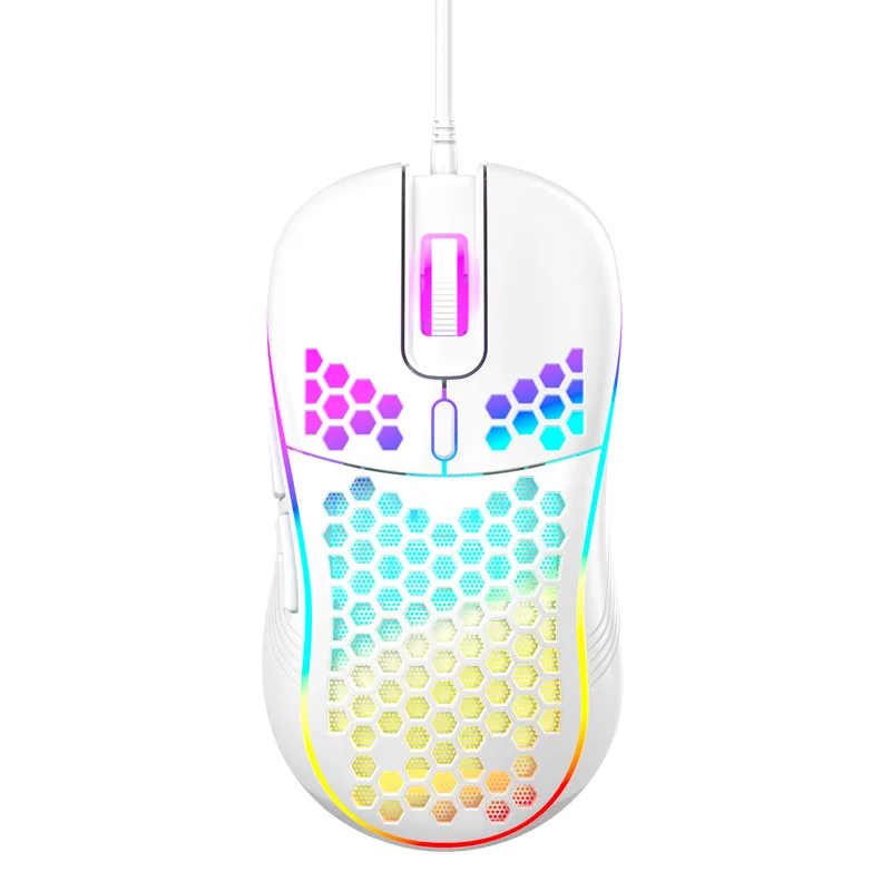 USB Wired Lightweight Gaming Mouse RGB Backlit Mouse with 6 Buttons 7200DPI Honeycomb Shell Mouse for PC Laptop Computer wireless laptop mouse