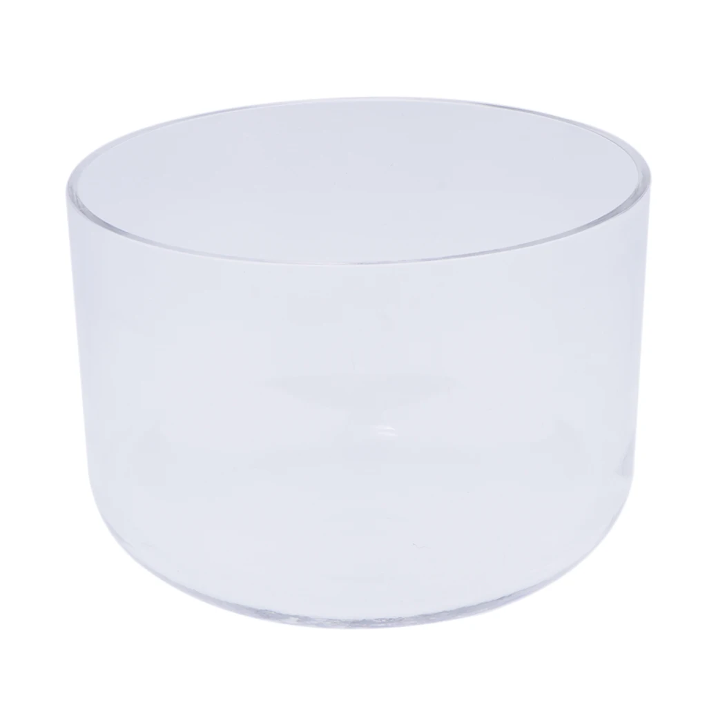 Clear Crystal Singing Bowl C Note ( Chakra) 6-inch for Meditation