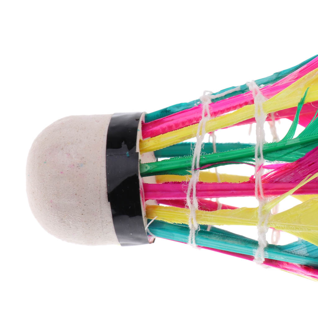 3 Pieces Colorful Badminton Balls Shuttlecocks Sports Training Game