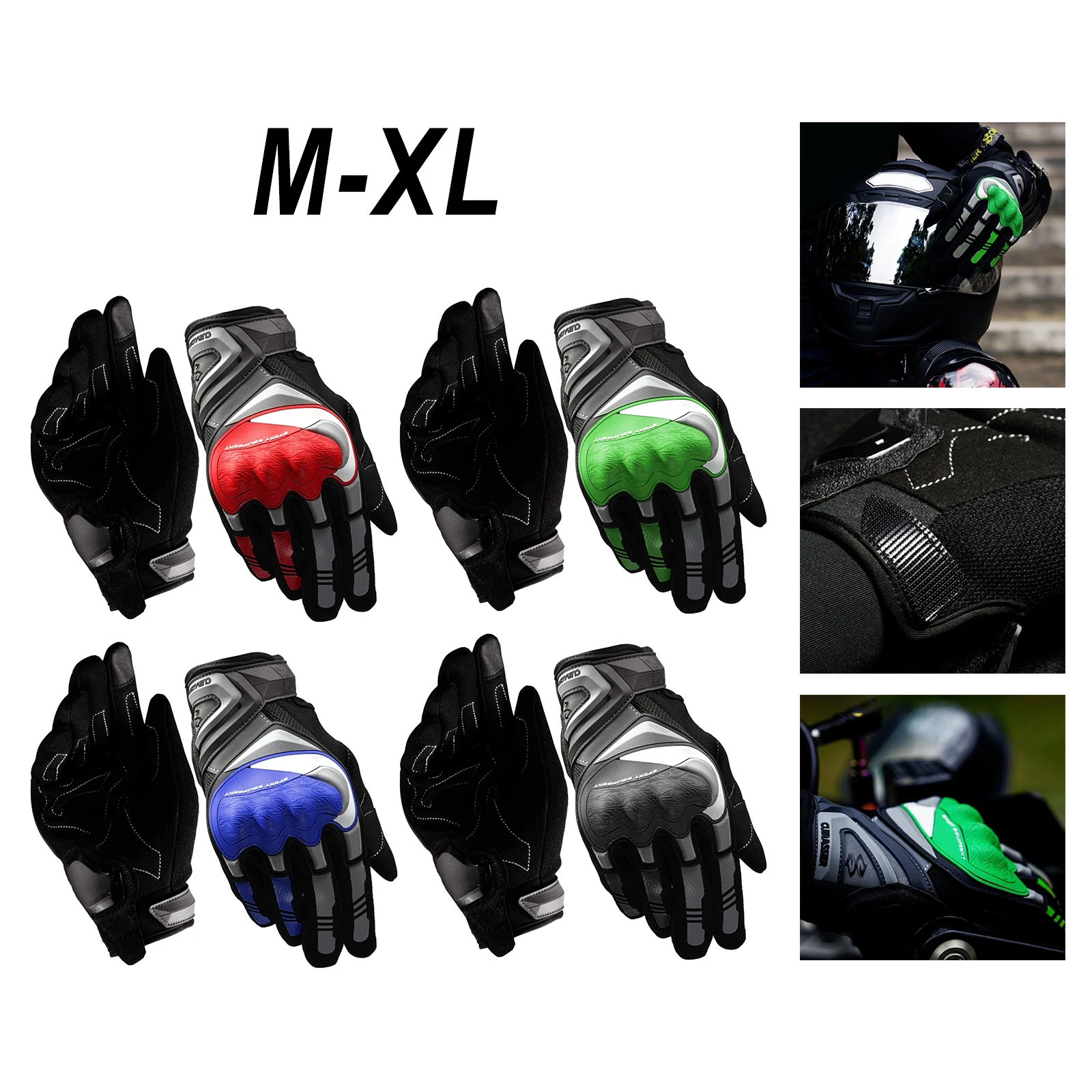 Motorcycle Gloves Durable Touch Screen Reflective Motocross Motorbike Biker Racing Car Riding Gloves Men