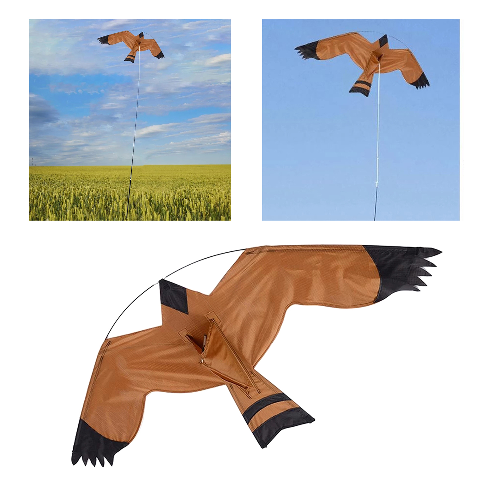 Lifelike Bird Repellent Eagle Flying Kite Scarer Pigeon Insect Pest Control Tool for Scarecrow Garden Protector Guard