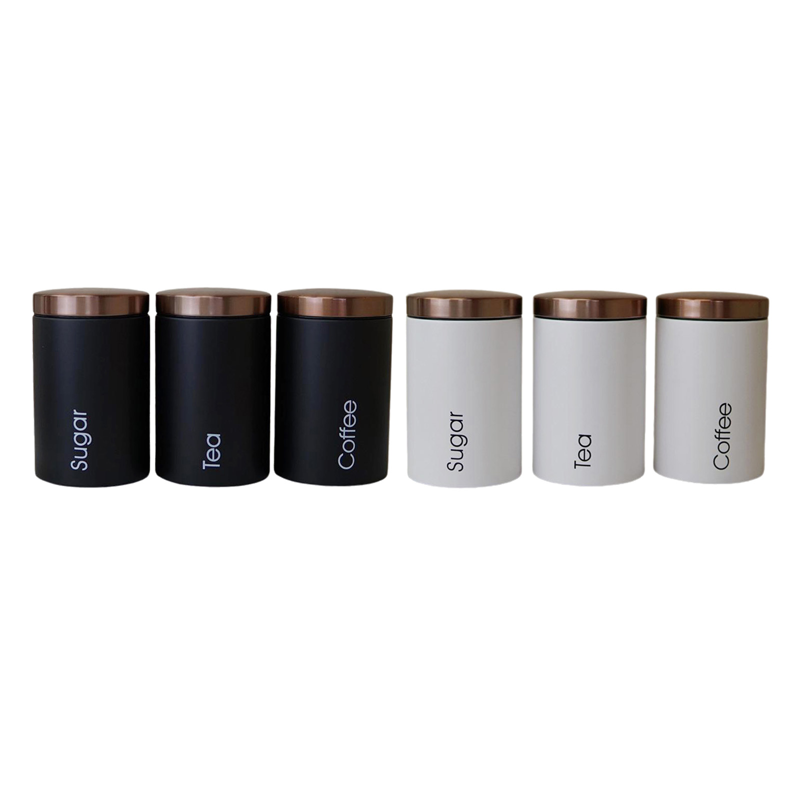 3pcs Metals Canisters Sets for Kitchen, Tea, Coffee, Food Storage, Canister in Galvanized SteelHome Decor Accents