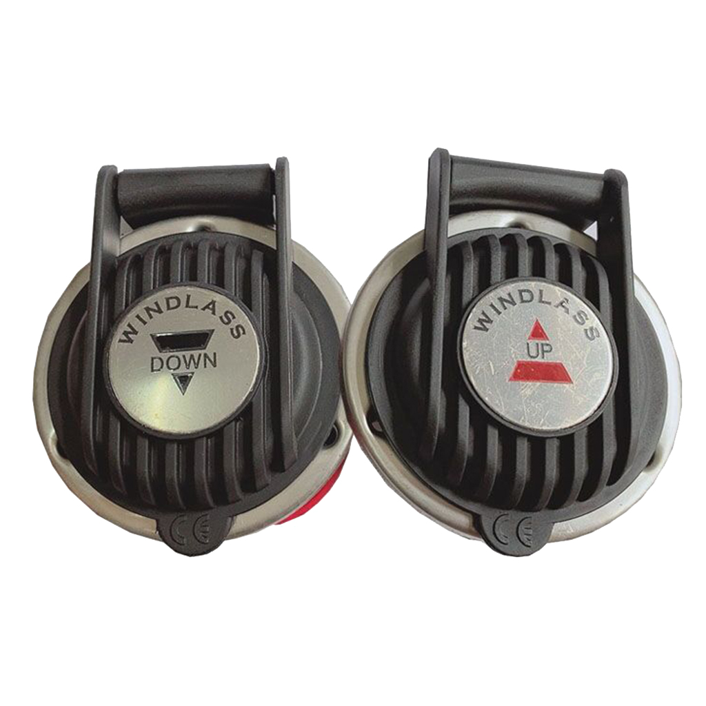 Anchor Windlass Cover Foot Switch 1 Pair Up / Down 3 Inch Diameter 12 / 24V