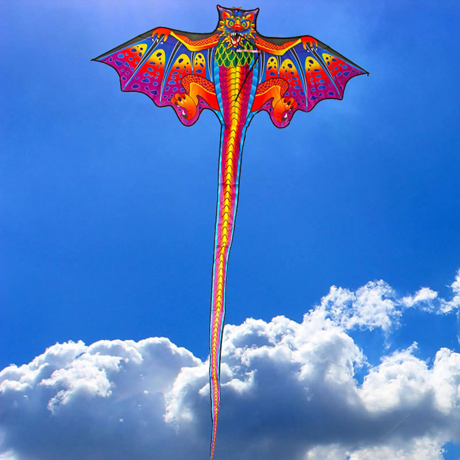 3D Dragon Kite For Kids Outdoor Fun Sports Beach Toys Nylon Kite Toys Fly Children Kite Line Kids Gift Family Outdoor Sports