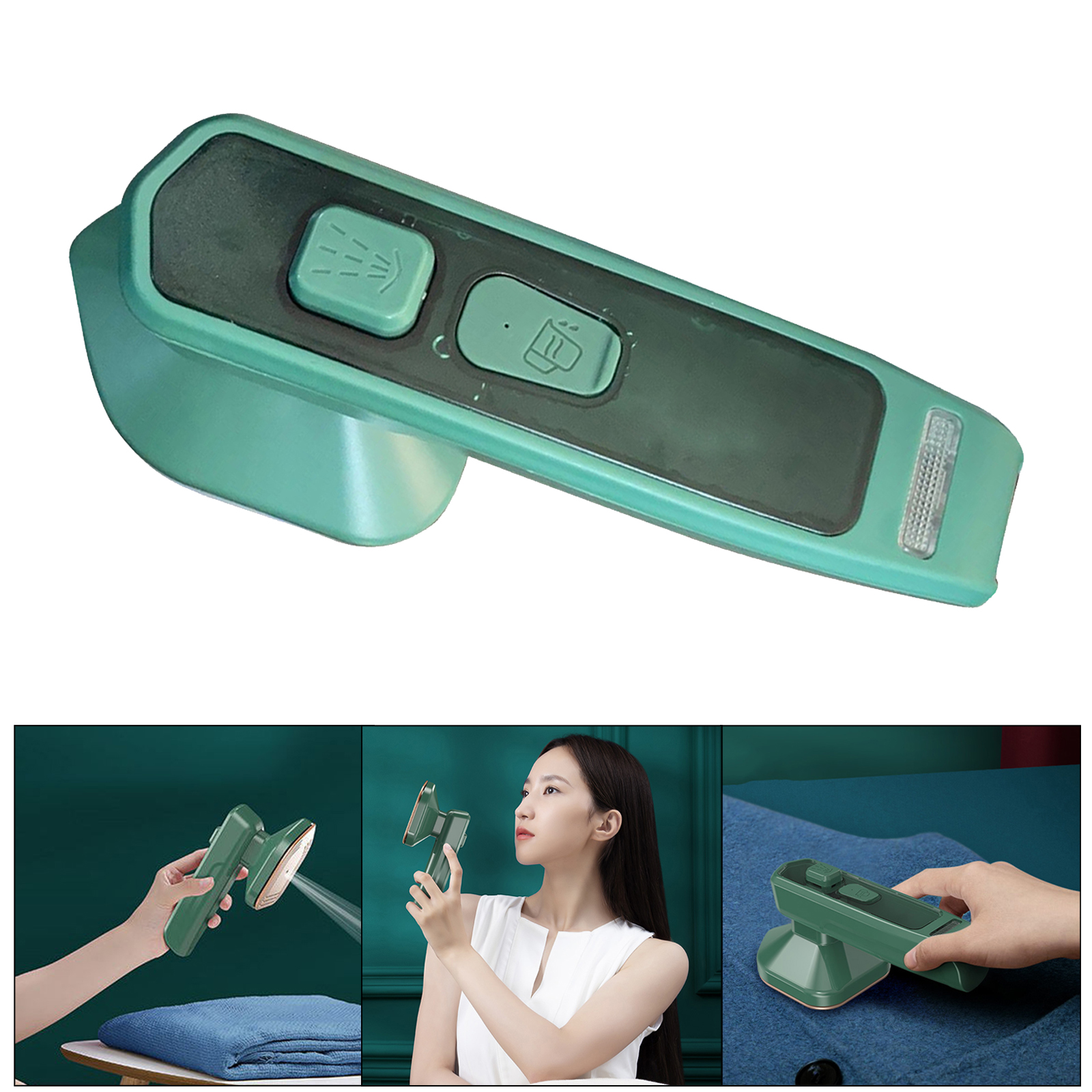 Handheld Heat Press Electric Iron Machine for Clothes Trousers Hats Portable for Home Travel Business Trip 220V, EU Plug