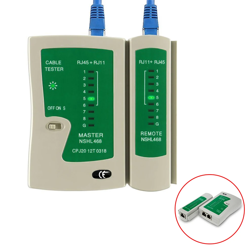 network wire tracer Professional Network Cable Tester RJ45 RJ11 UTP LAN Cable Tester Networking Tool Handheld Wire Telephone Line Detector networking tools