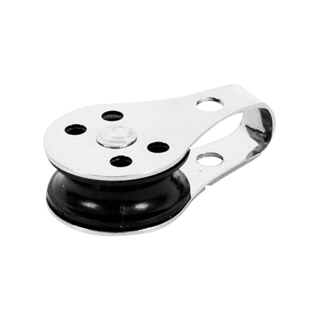 M5 Marine Grade Stainless Steel Single Pulley Blocks for Kayak Canoe Boat Fishing Anchor Trolley Kit