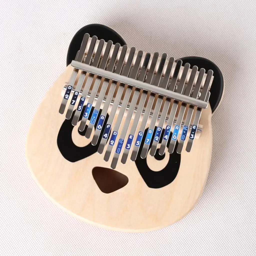 17-Key Kalimba Piano Scale  Sticker Finger Percussion Supplies Kids Kit