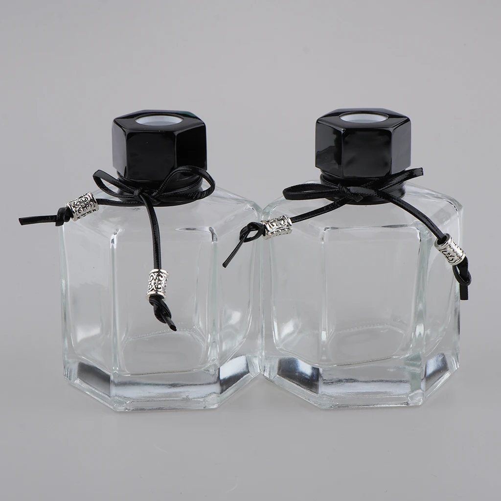 2Pcs 100ml Fragrance Glass Diffuser Refillable Bottles For DIY Craft Reed Sticks Essential Oils Aromatherapy Makeup Tools