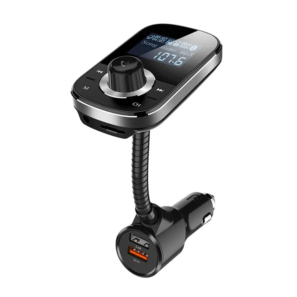 Wireless Bluetooth 4.2 FM Transmitter Car Music Player Car Dual USB Charger