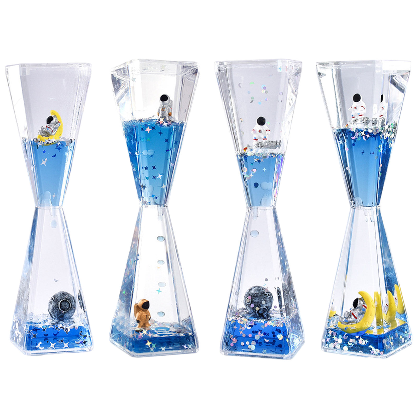 Mysterious Flowing Liquid Decompression Hourglass Watch Accessories