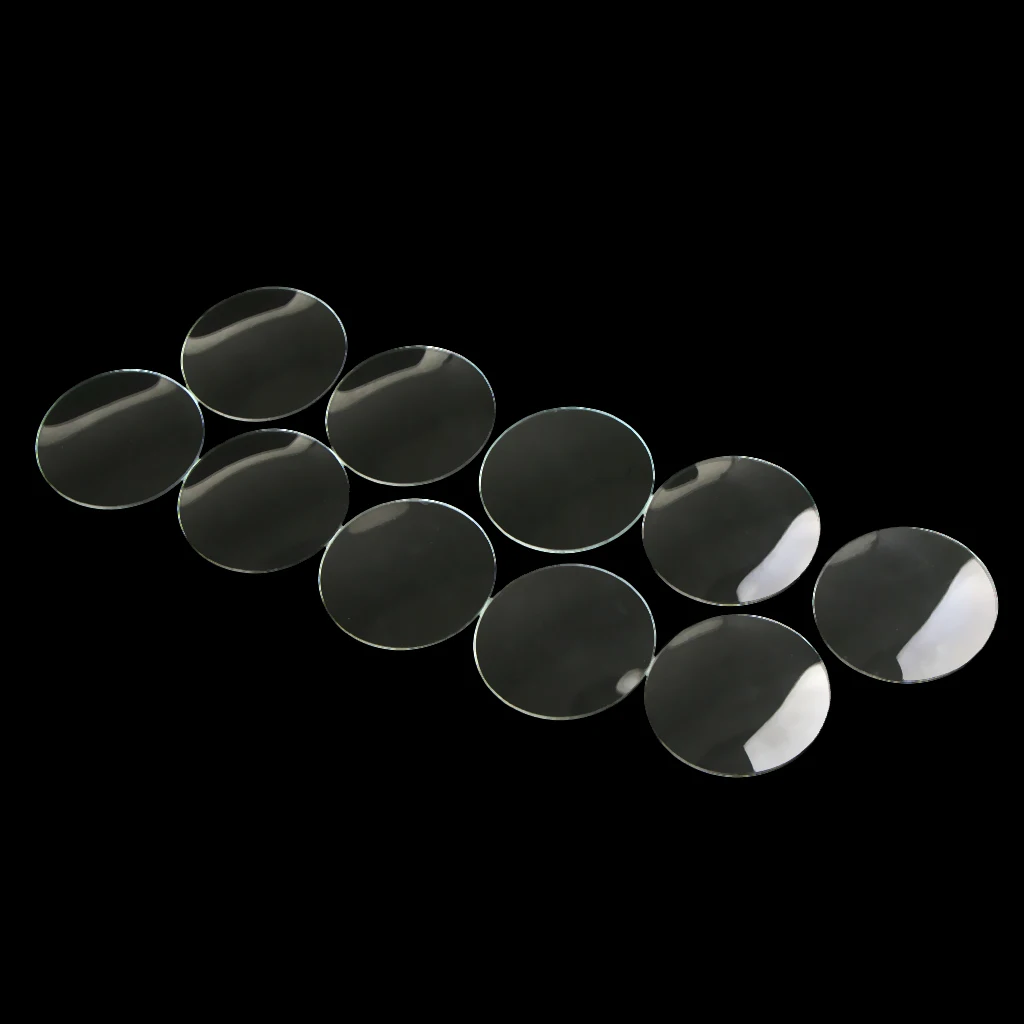 10 Pieces 28mm 29mm 30mm 31mm 32mm 33mm Diameter Double Convex Watch Glass Cover