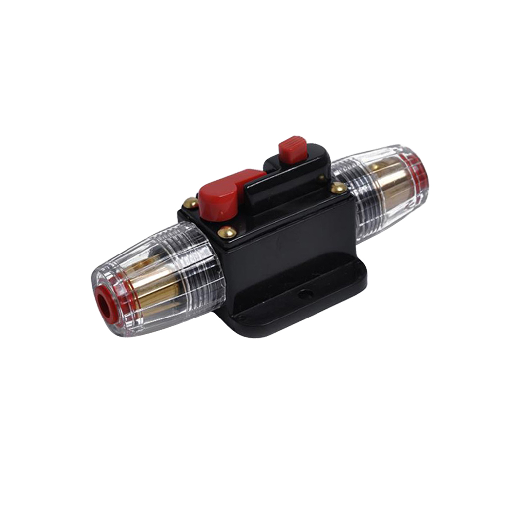 DC 12-48V Inline Circuit Breaker 40A Manual Reset Switch Car Audio Fuse