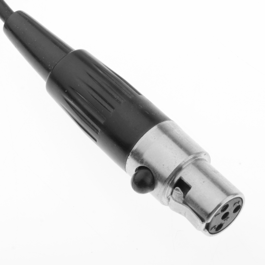 XLR 4 Pin Lavalier Microphone Condenser Tie Clip For Wireless Transmitter