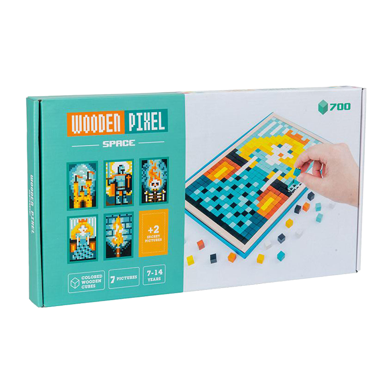 Toddlers Simple Mosaic Building Blocks, Wooden Shape Pattern Puzzles, Concentration Training Early Educational Toy