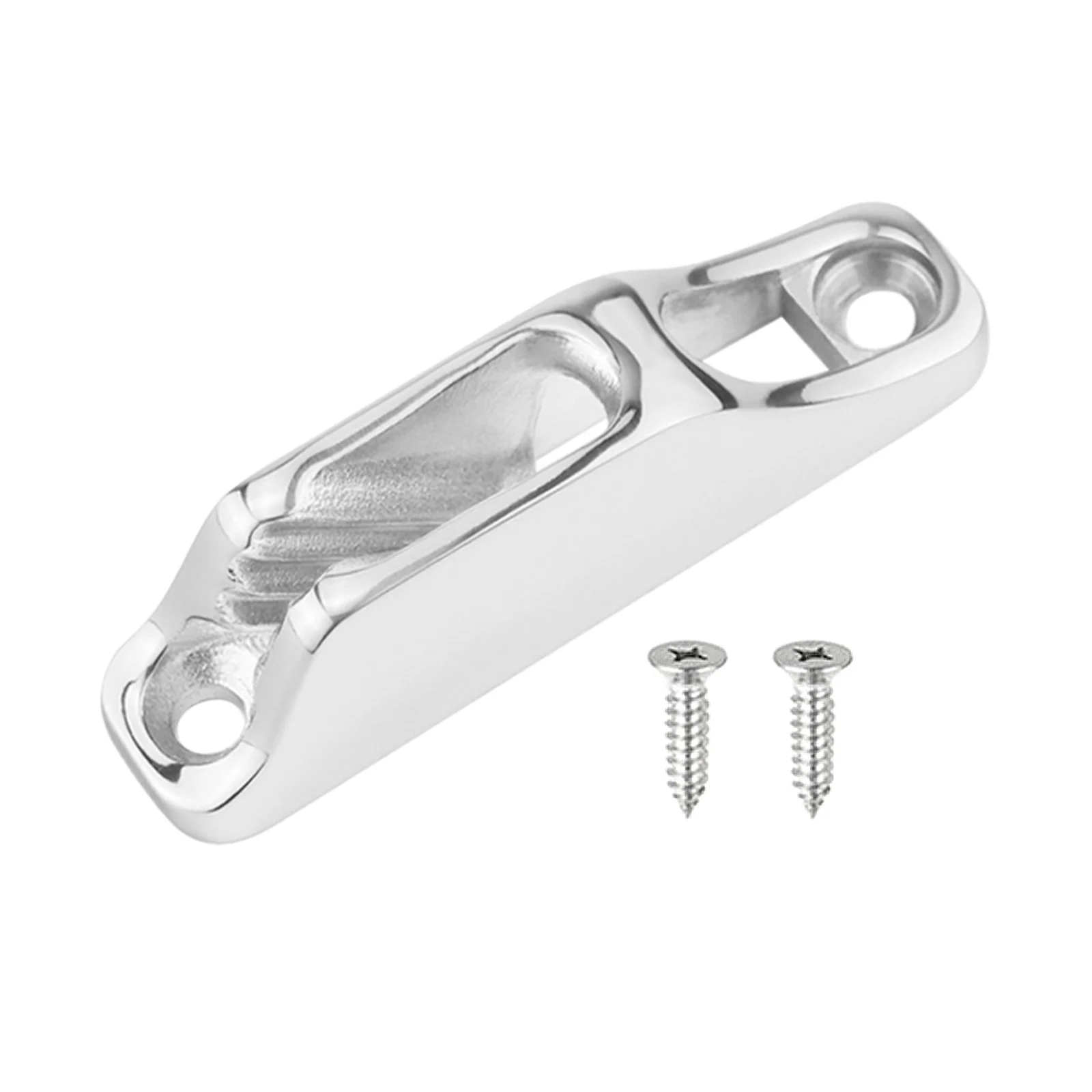 REOUG Base,316 Stainless Steel Boat Clam Cleat Rope Cleat Jam Cleat Line Cleat Marine Hardware Accessories 