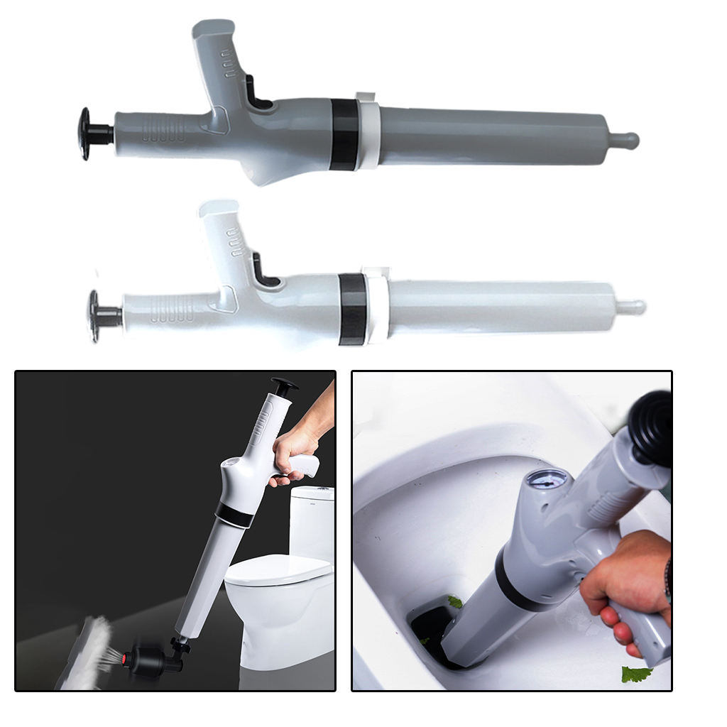 Toilet Plunger Toilet Air Pressure Inflator Plunger Pump Powerful High Efficient Manual for Bathroom Kitchen
