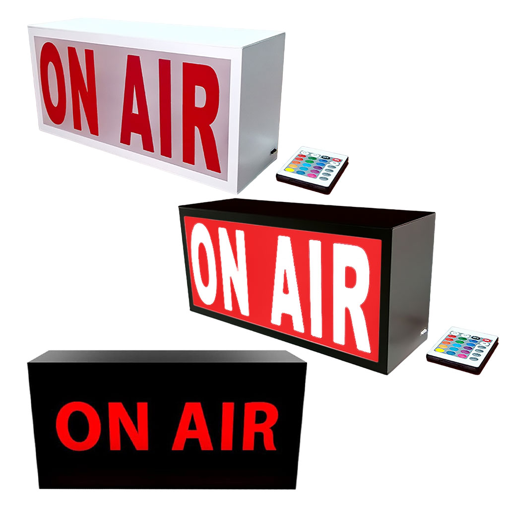 Recording Sign Battery Powered LED Illuminated On Air Neon Signs Studio Sign for Gaming Wall Decor Cinema Studio Home