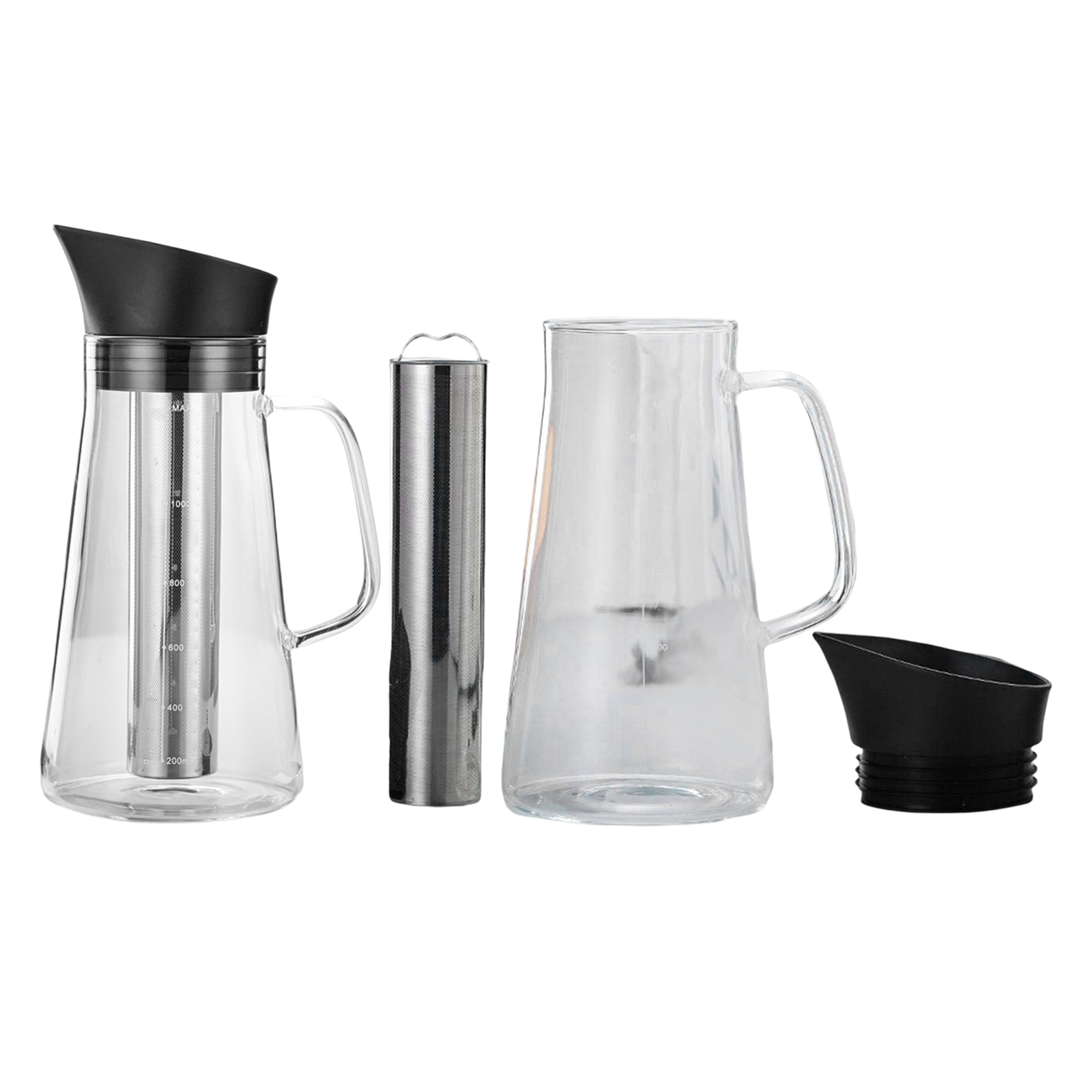 Borosilicate Glass Kettle Coffee Brewer Pot Large Capcity Cold Extract Ice Brewed Water Bottle