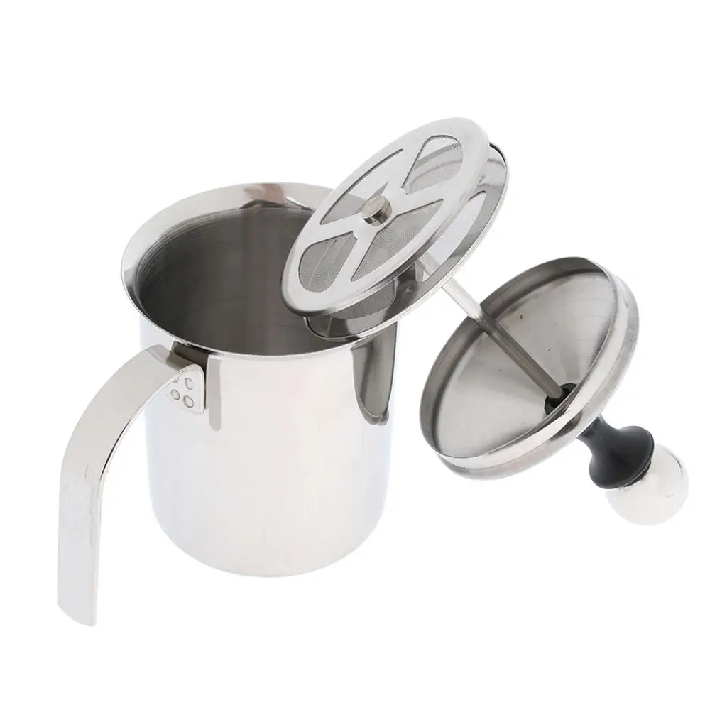 Manual Operated Milk Frother Foam Maker for Cappuccions&Coffee Latte