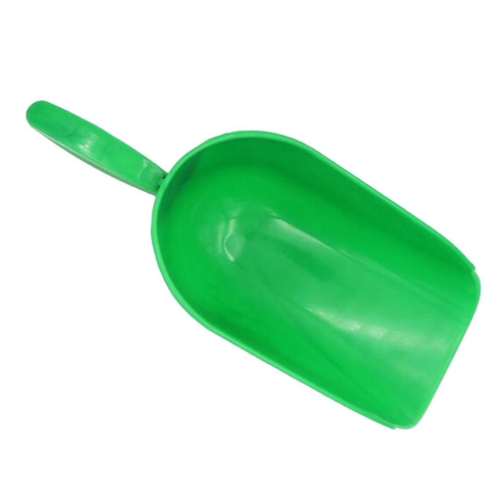 Bright Hot Green Plastic Dog Food  Hand Shovel Measurement Lines 1 Cup Size