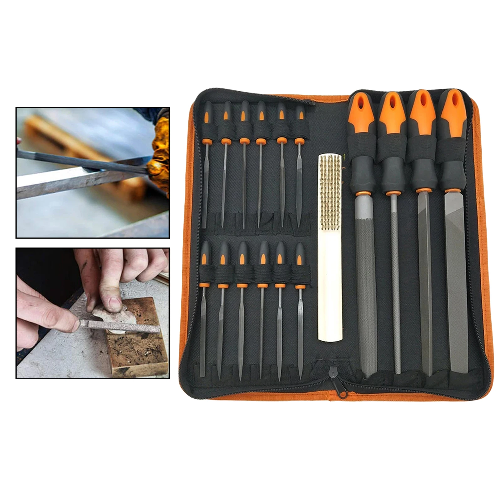 19Pcs Forged Steel File Set Needle Files for Woodwork Metalwork Leathercraft