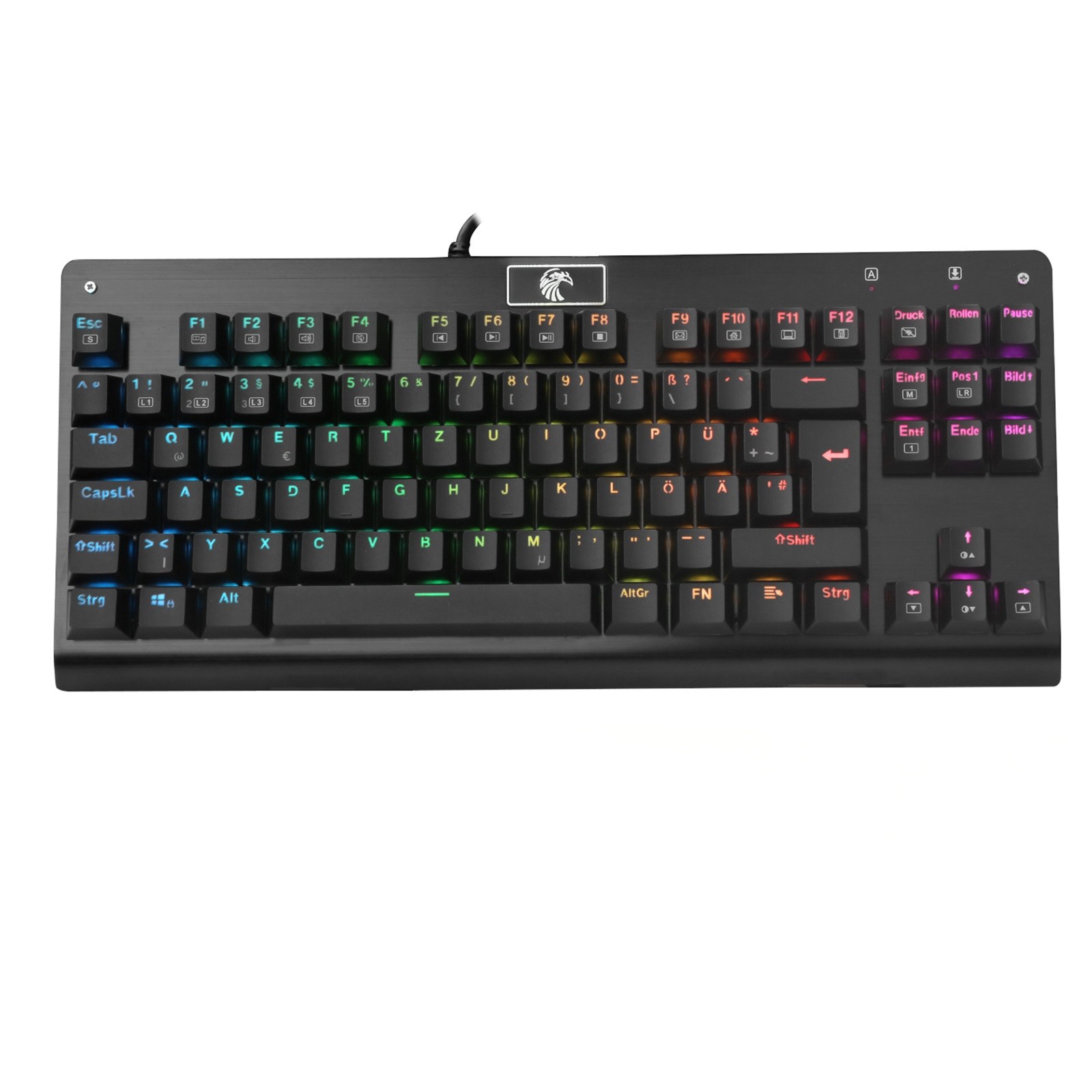 Механическая игровая клавиатура с Rgb-подсветкой, Tkl, 87 клавиш,  тактильная клавиатура для геймеров Z77 # g3 с защитой от фиктивных нажатий  и Qwerty | AliExpress