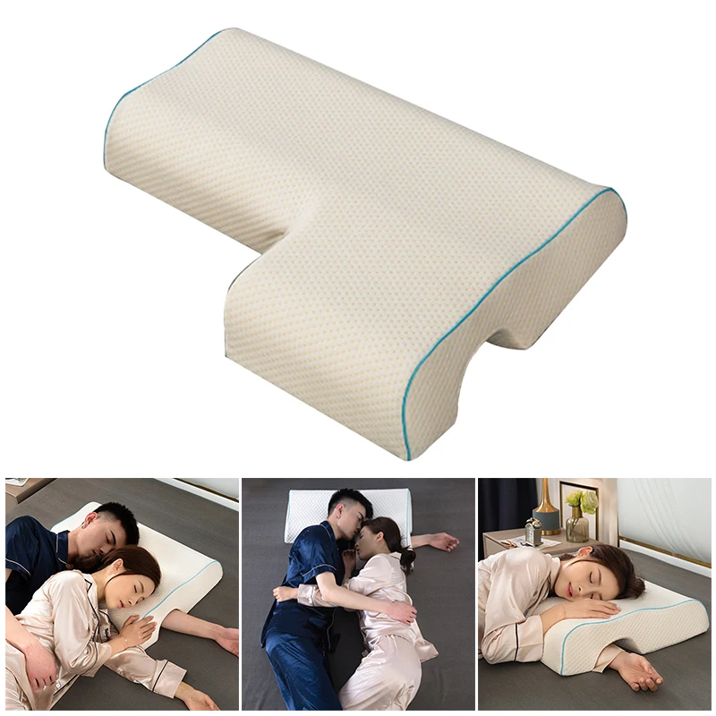 Arched Cuddle Pillow Memory Foam Arm Rest Hand Breathable for Couple Sleeping 
