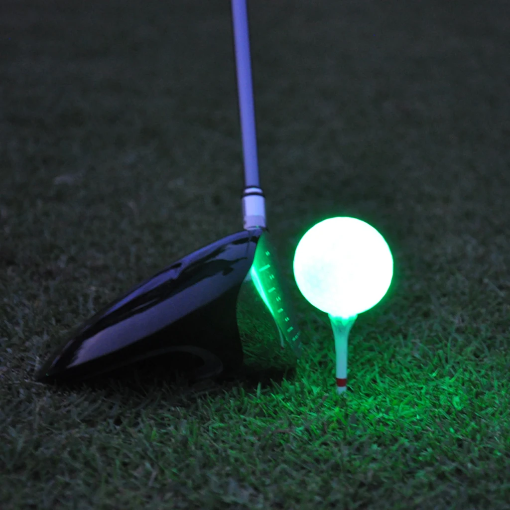 6Pcs Glow In Dark LED Lights Up Golf Ball Official Size Tournament Ball