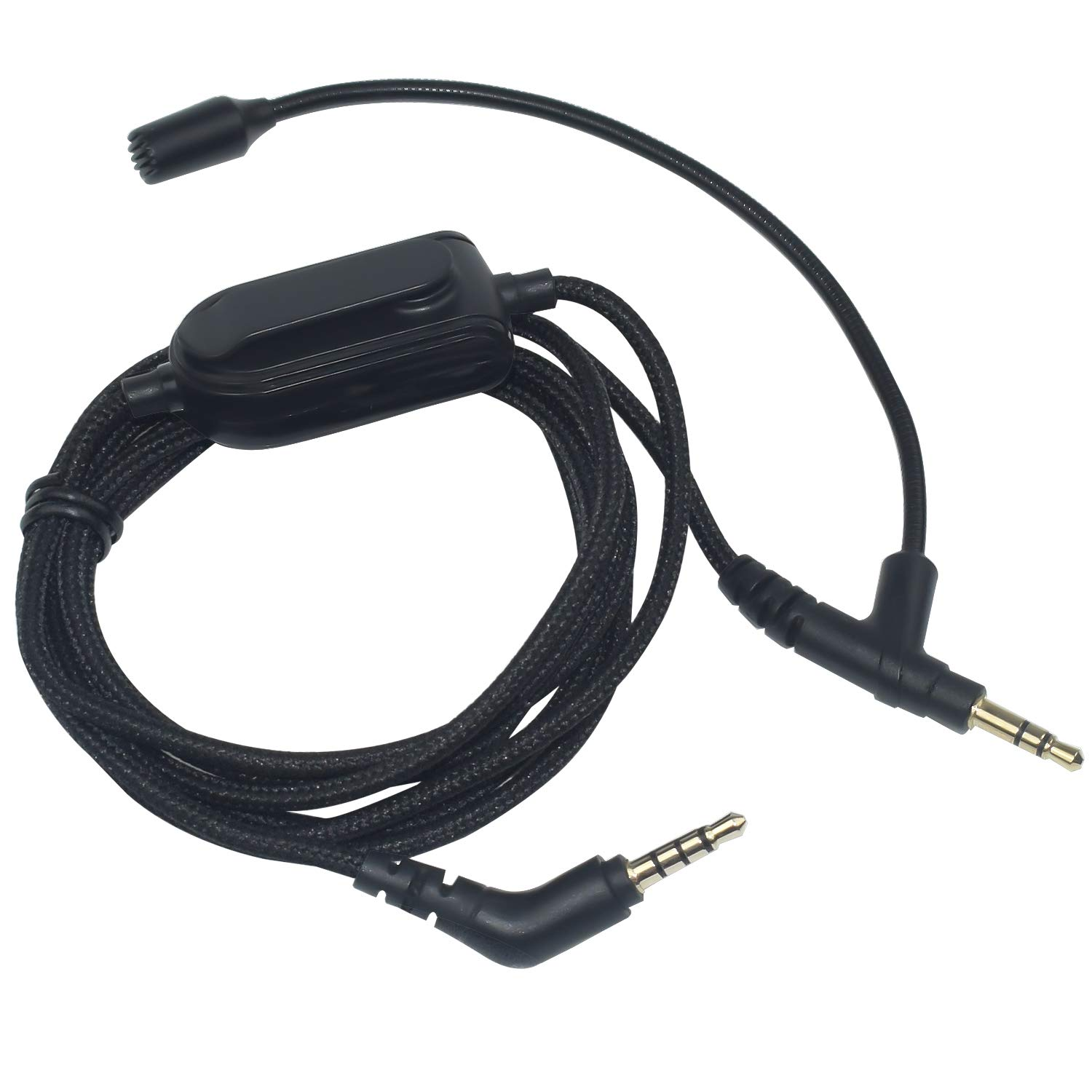 Replacement Cable Extension Cord External Microphone Mic Mute Volume Control For Philips SHP9500 SHP9600 SHD8800 Headphones