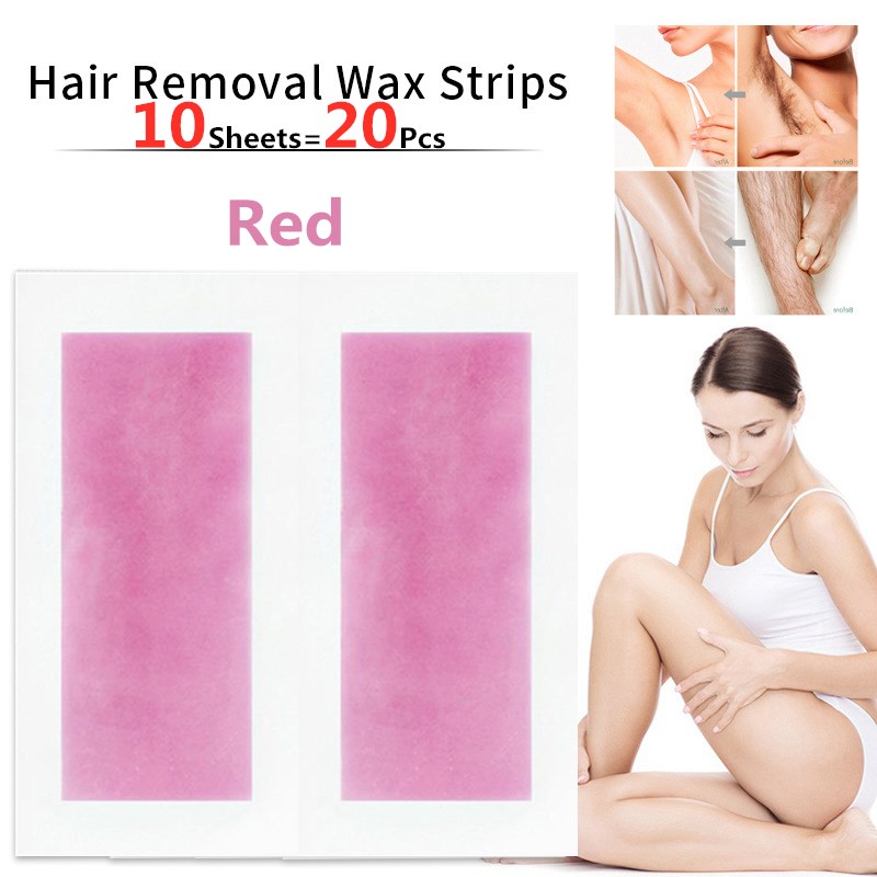 Best of 20pcs / lot Red Hair Removal Wax Strips Roll Underarm Wax Strip Paper Beauty Tool Leg Body Facial Hair Women Men Reviews & Tips