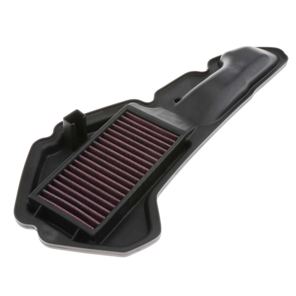 Motorcycle Motorbike Air Intake Flow Filter Cleaner Element Replacement for Honda PCX 150 2018 (Pink)