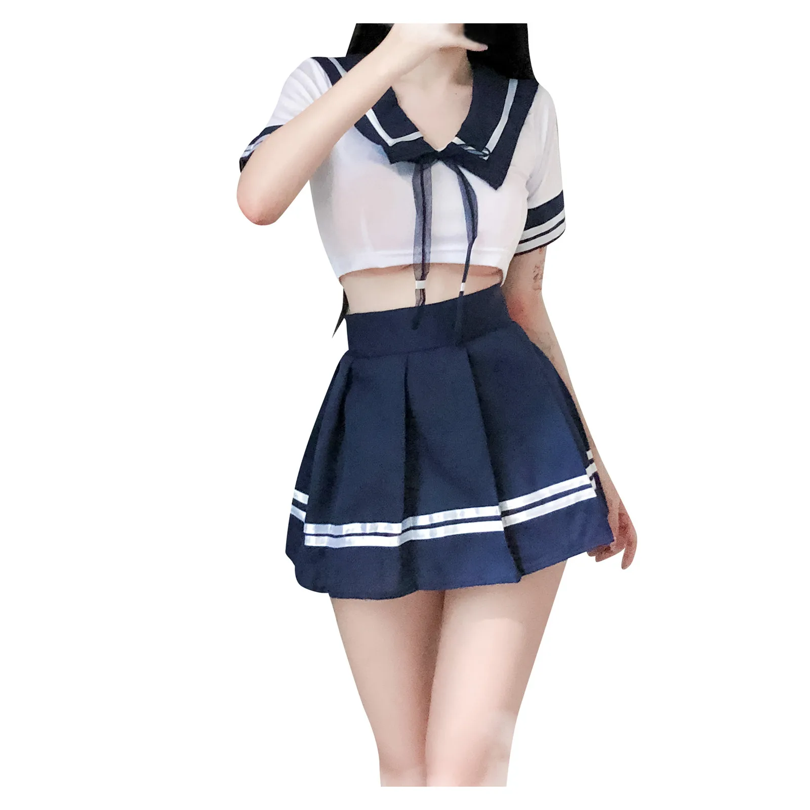 Hentai Schoolgirl Skirt Porn - Women Sexy Uniform School Girl New Ladies Dress Women Lace Miniskirt Outfit  Skirt Mujer Sensual Femininas Pajamas Set White Blue - Cosplay Costumes -  AliExpress